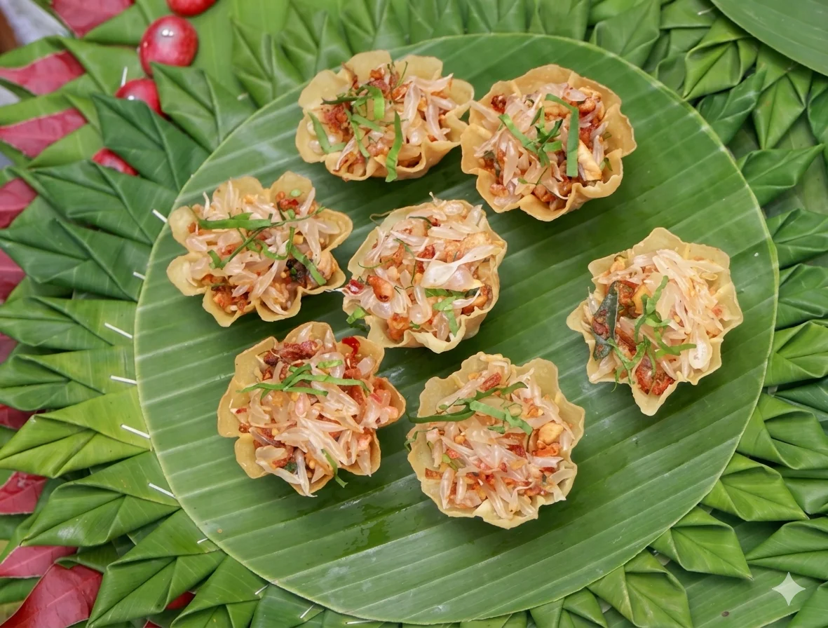 ยำส้มโอกระทงทอง สูตรเมืองชาละวัน